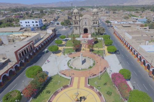 Plaza de Armas de la ciudad de Palpa. Foto: ANDINA/Difusión
