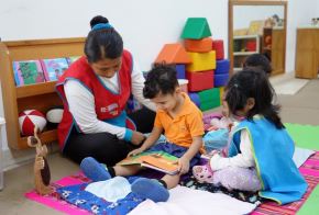 El programa Cuna Más cuenta con más de 340,000 usuarios en el país. Foto: Cuna Más