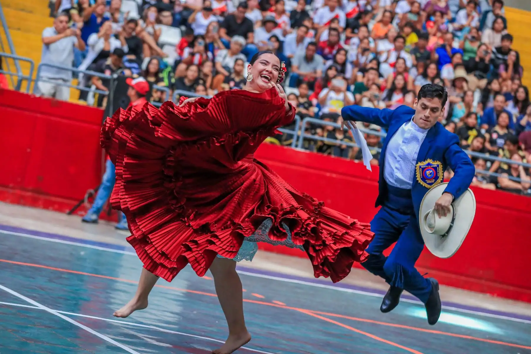 Con la presencia del presidente de la República, se inauguró la Academia IPD 2026, beneficiando a 5,040 niños y jóvenes de La Libertad. Además de iniciar este programa gratuito y descentralizado, se realizaron premiaciones al talento nacional, reconociendo el esfuerzo de quienes ya dejan en alto nuestro Perú. Foto: Presidencia