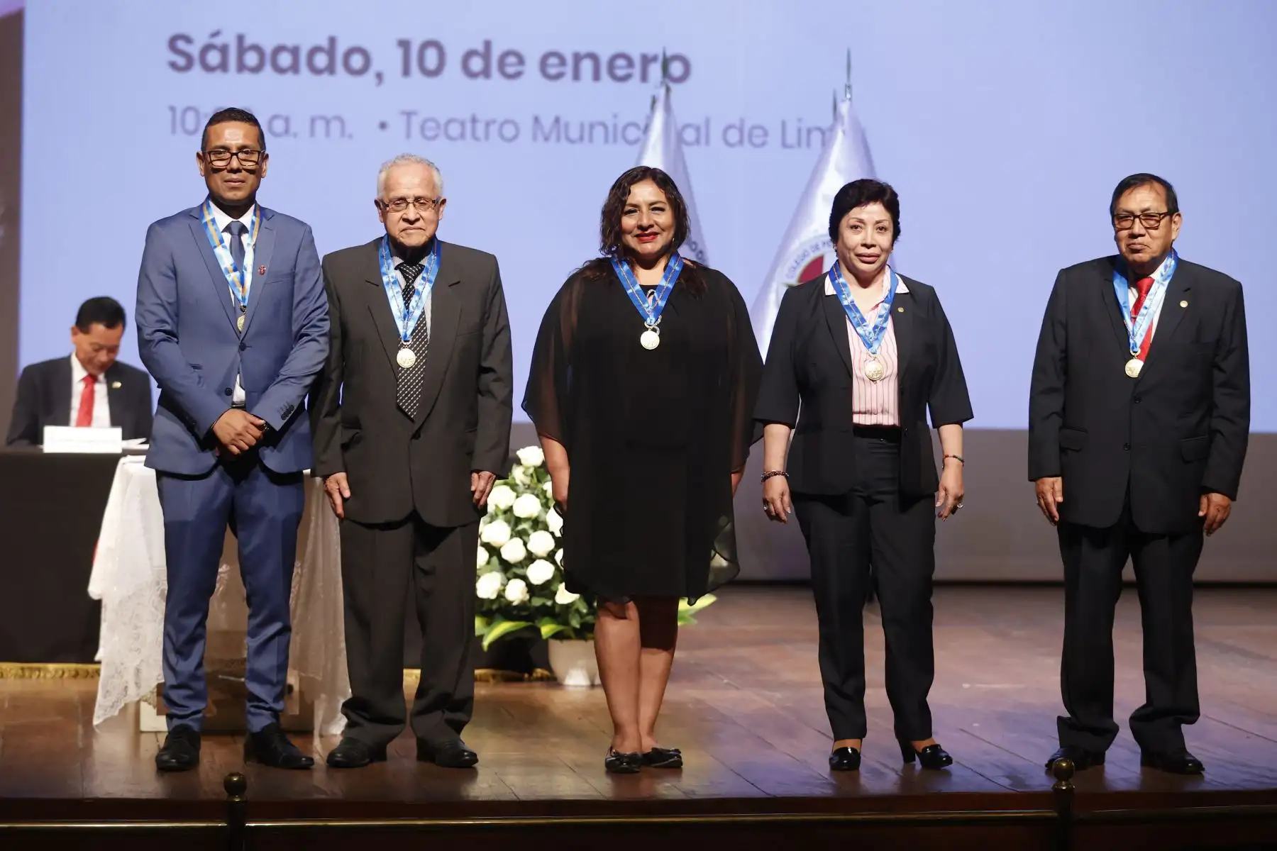 Juramentación del Consejo Directivo Nacional y del Consejo Departamental de Lima del Colegio de Periodistas del Perú para el periodo 2026–2027.
Foto: ANDINA/Vidal Tarqui