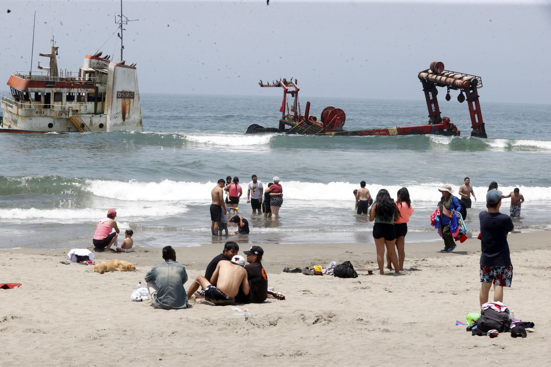 Desde tempranas horas del día, llegan una gran cantidad de bañistas al balneario Costa Azul de Ventanilla, en compañía de familiares y amigos para disfrutar del buen sol.
Foto: ANDINA/Vidal Tarqui
