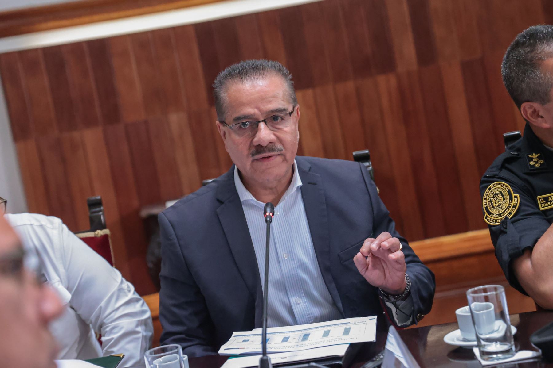 Durante este domingo, el presidente José Jerí lideró una reunión con los representantes de las principales instituciones públicas relacionadas a la guerra contra la delincuencia en el Perú y los avances de las autoridades por recuperar la paz de los peruanos. Foto: Presidencia