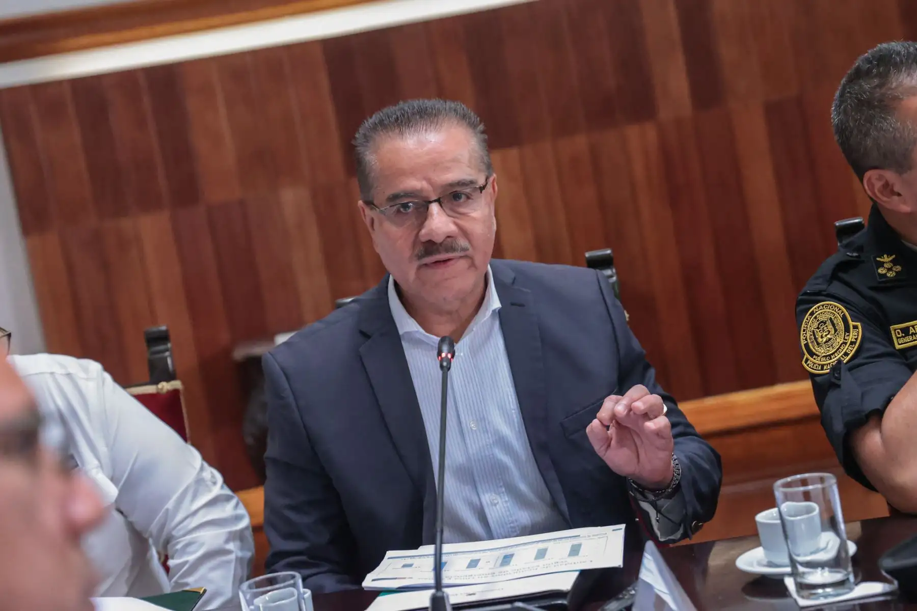 Durante este domingo, el presidente José Jerí lideró una reunión con los representantes de las principales instituciones públicas relacionadas a la guerra contra la delincuencia en el Perú y los avances de las autoridades por recuperar la paz de los peruanos. Foto: Presidencia