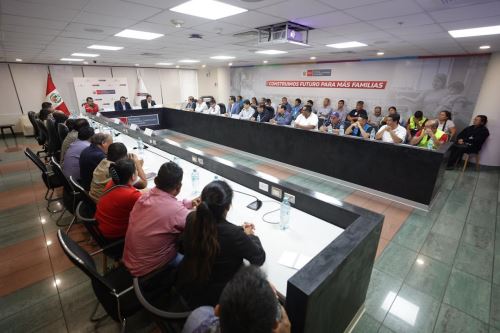 Ministerio de Vivienda, Construcción y Saneamiento (MVCS) instaló la Mesa Técnica de Trabajo multisectorial para destrabar proyectos de agua potable y saneamiento en Lima y el Callao, Foto: Cortesía.