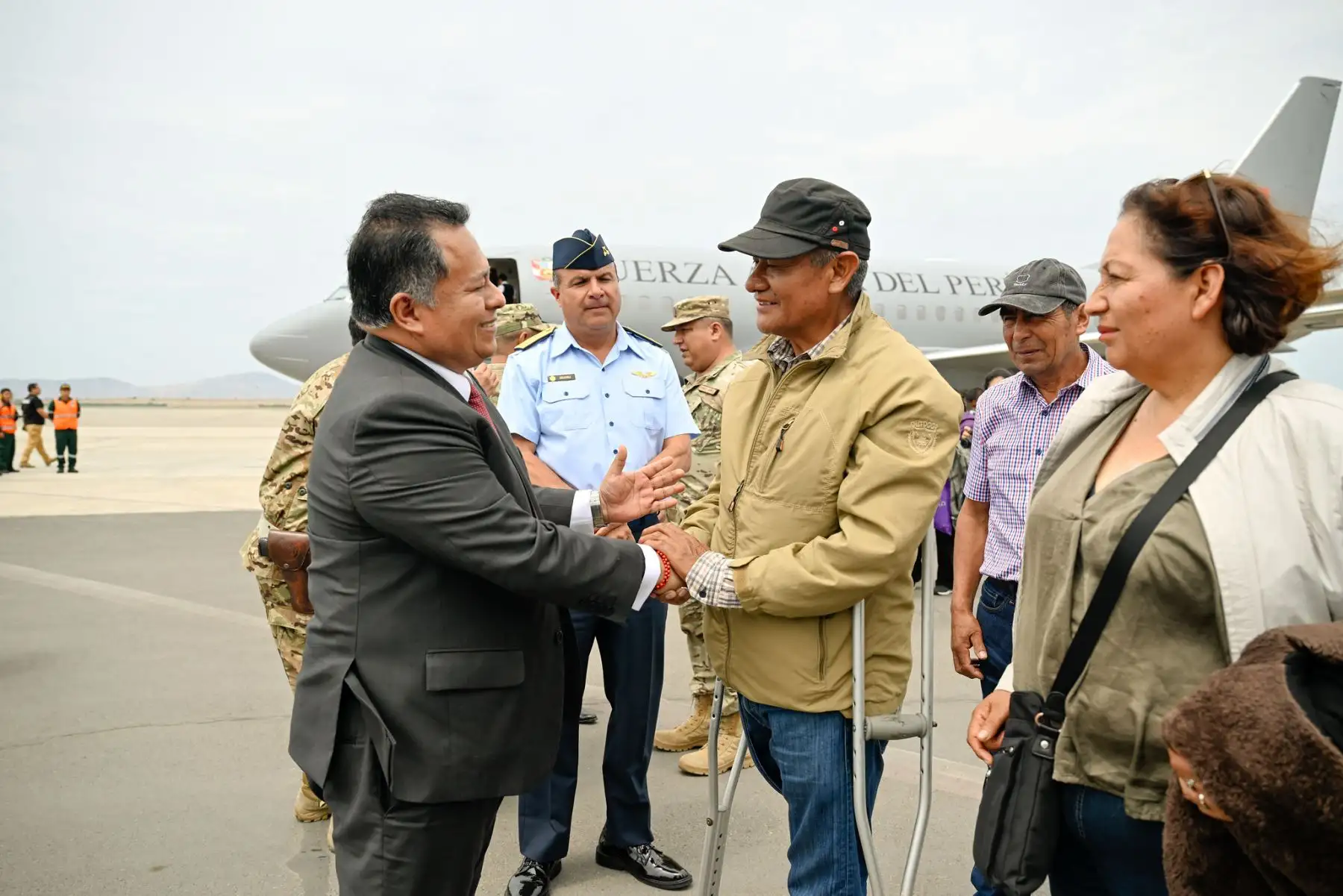 En el avión presidencial son repatriados 38 connacionales que quedaron varados por bloqueos de carreteras en Bolivia.
Foto: ANDINA/Prensa Presidencia