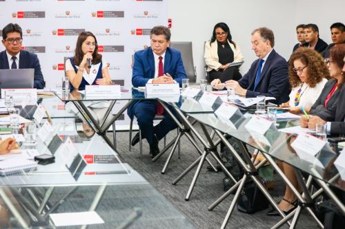 La ministra Lesly Shica (Midis) se reunió con representantes de organismos internacionales. Foto: MIDIS/Difusión.