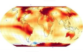 La temperatura promedio mundial de 2025 fue ligeramente inferior al 2024, pero supera el promedio de los últimos decenios.