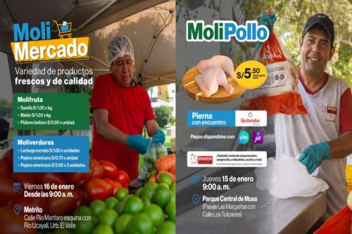 Horarios y ubicación de las nuevas ferias que realizará la Municipalidad de La Molina. Foto: ANDINA/Difusión