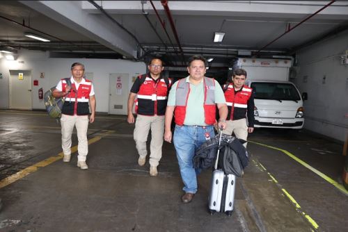 Equipo se constituirá en la zona por aproximadamente tres días para coordinar con las autoridades competentes del sector, incluyendo al presidente del gobierno regional, autoridades policiales y bomberos.