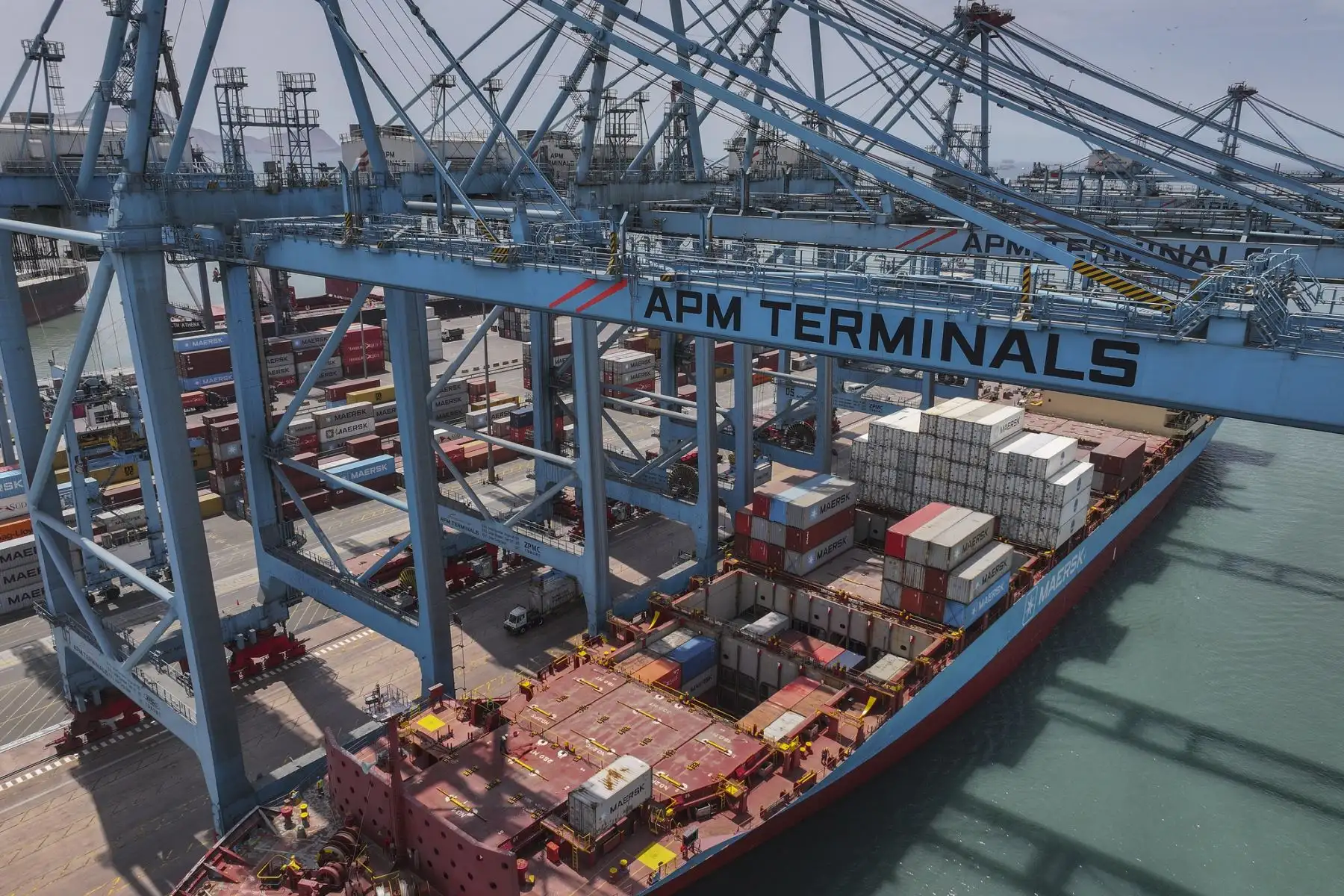 Visita de supervisión al operador del Terminal Norte Multiproposito del Puerto del Callao. Foto: ANDINA/Prensa Presidencia