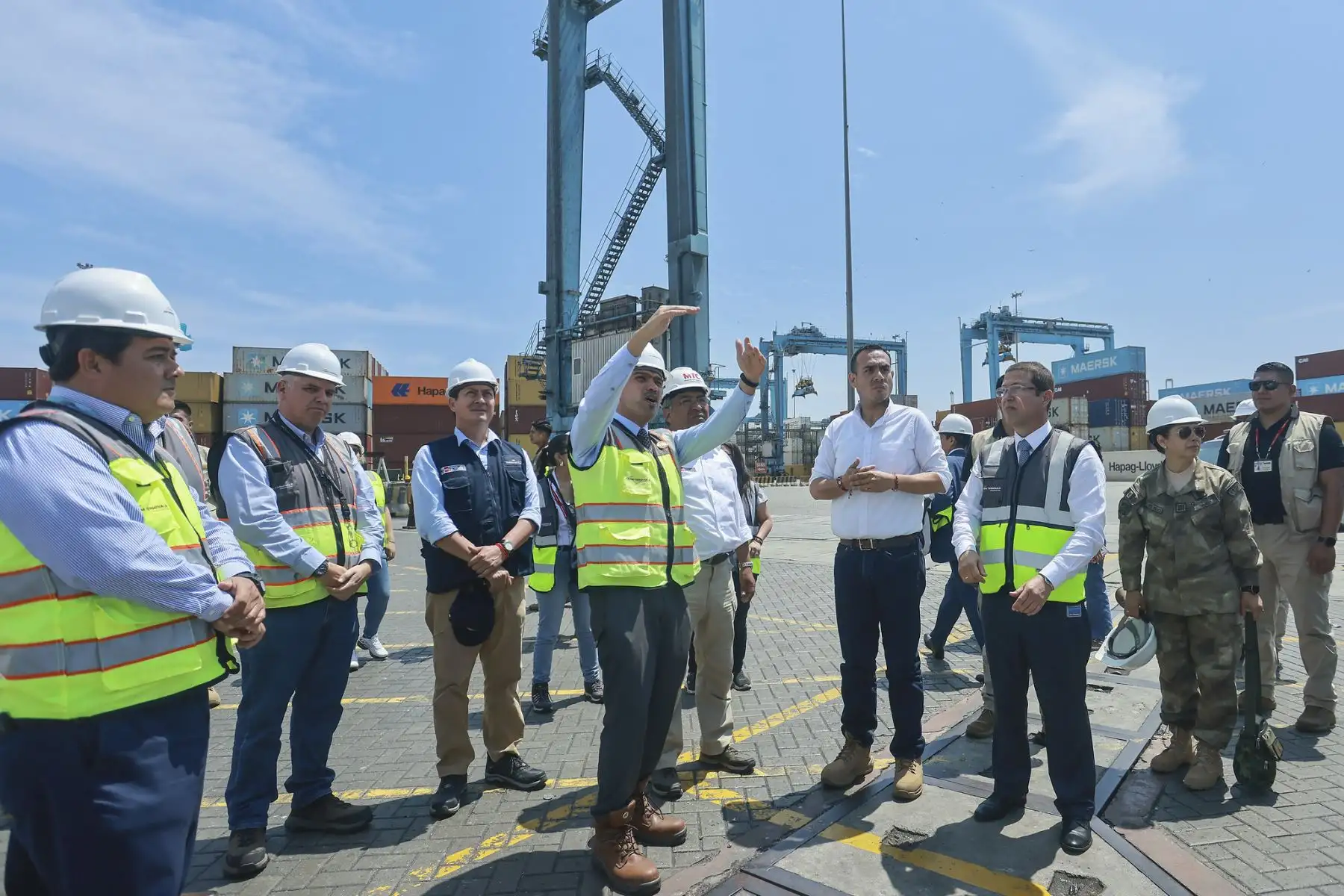 Visita de supervisión al operador del Terminal Norte Multiproposito del Puerto del Callao. Foto: ANDINA/Prensa Presidencia