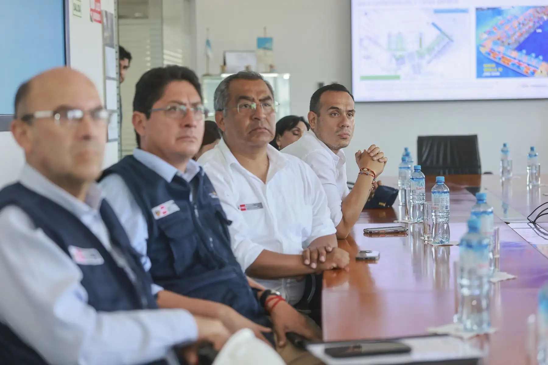 Visita de supervisión al operador del Terminal Norte Multiproposito del Puerto del Callao. Foto: ANDINA/Prensa Presidencia