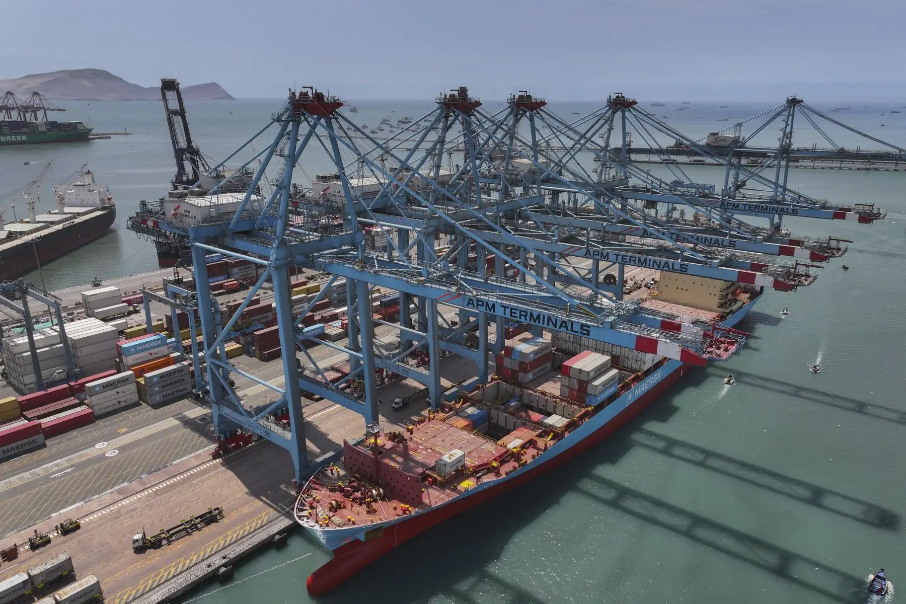 Visita de supervisión al operador del Terminal Norte Multiproposito del Puerto del Callao. Foto: ANDINA/Prensa Presidencia