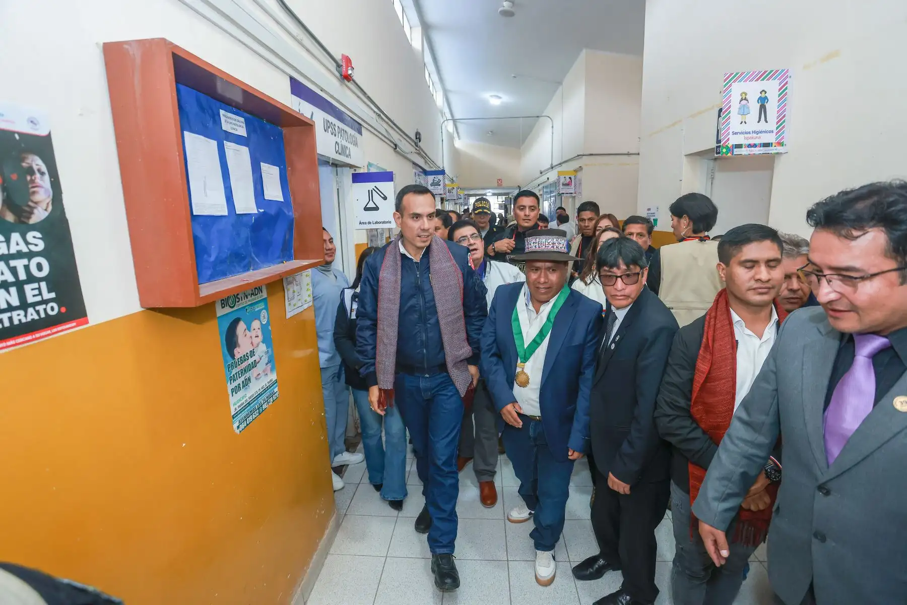 Presidente José Jerí recorre las instalaciones del Hospital Provincial de Acobamba. En la región Huancavelica.
 Foto: ANDINA/ Prensa Presidencia