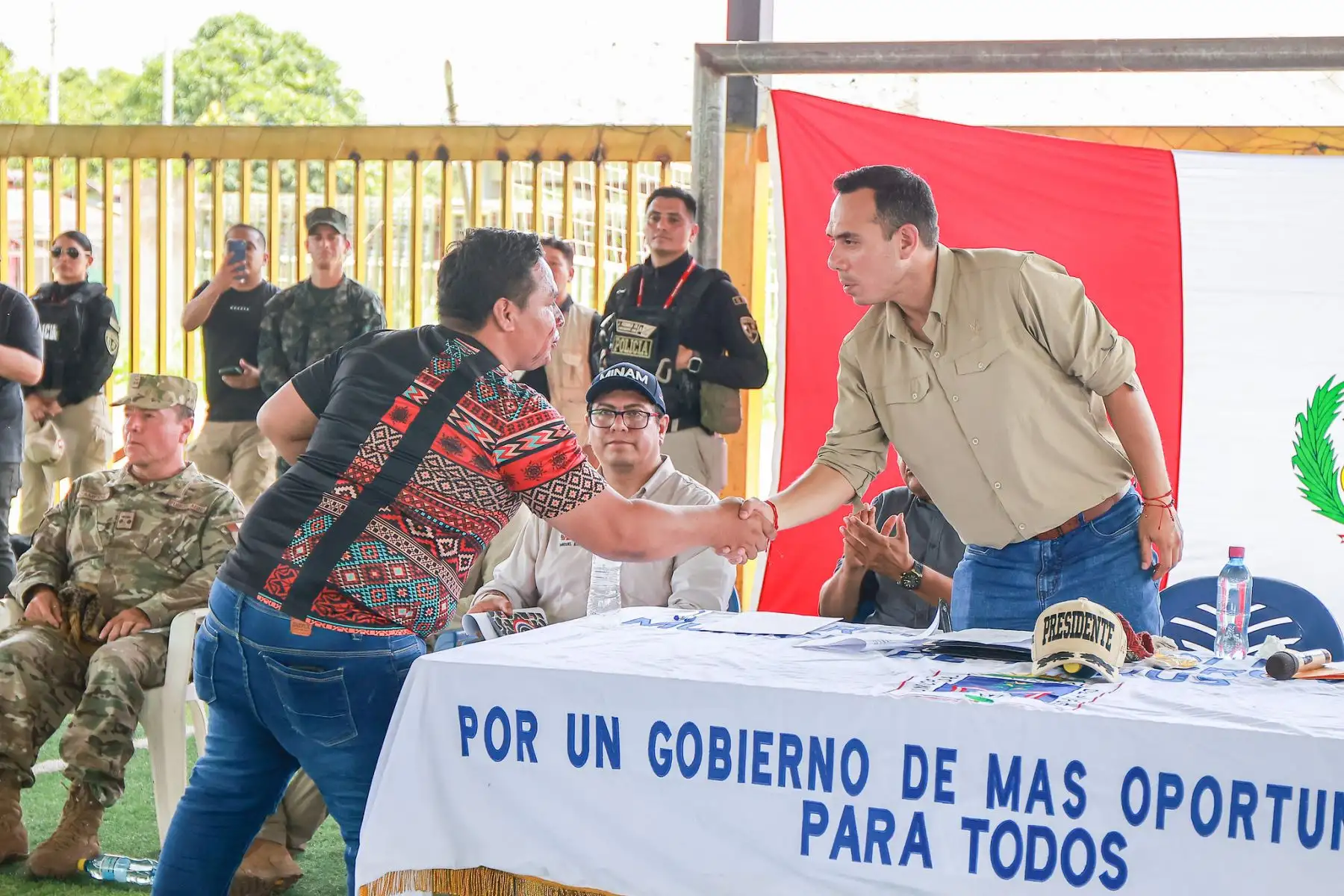 Presidente José Jerí lidera mesa técnica multisectorial para impulsar el desarrollo de Purús, Ucayali.
Foto: ANDINA/Prensa Presidencia