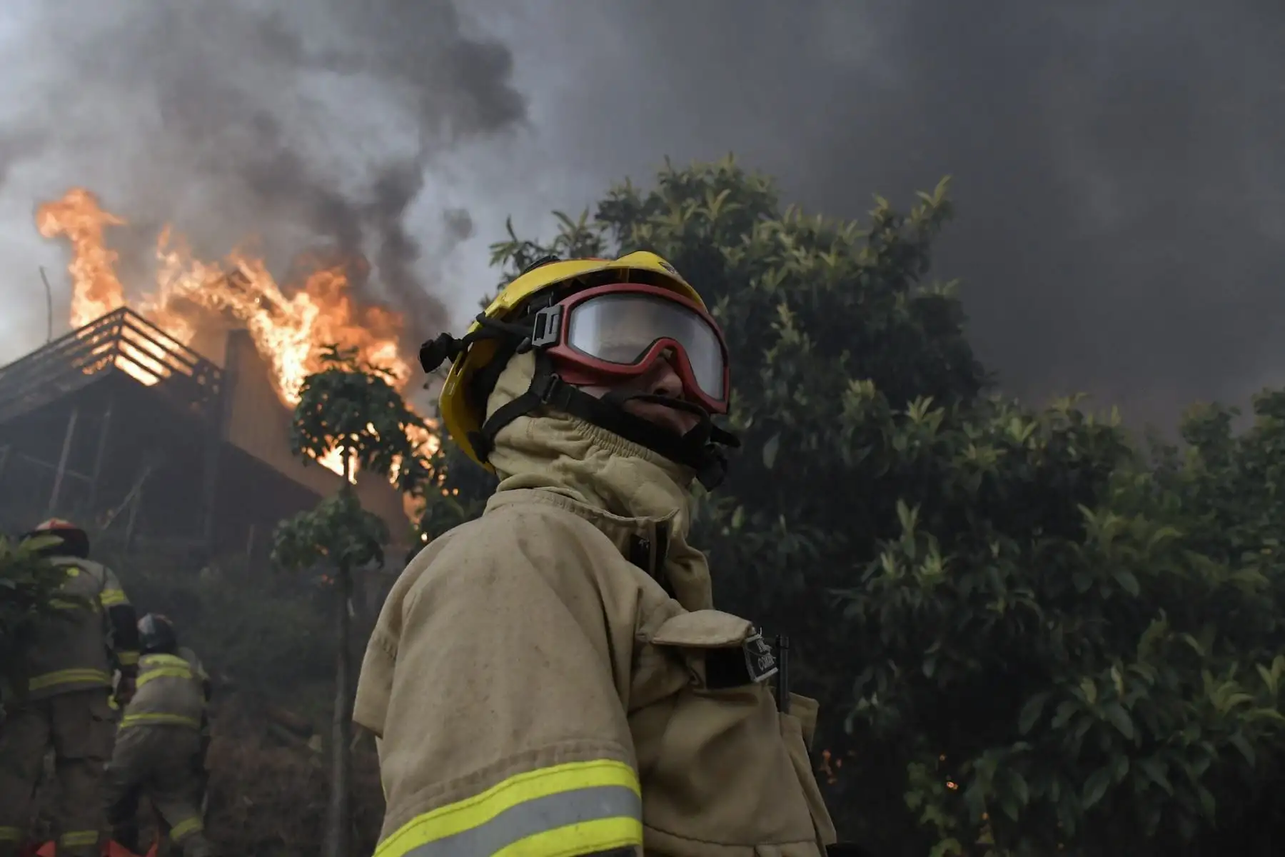 Expertos atribuyen la rápida propagación de los incendios a condiciones climáticas extremas, como altas temperaturas, fuertes vientos y una prolongada sequía que afecta al centro y sur de Chile desde hace más de una década. Foto: AFP