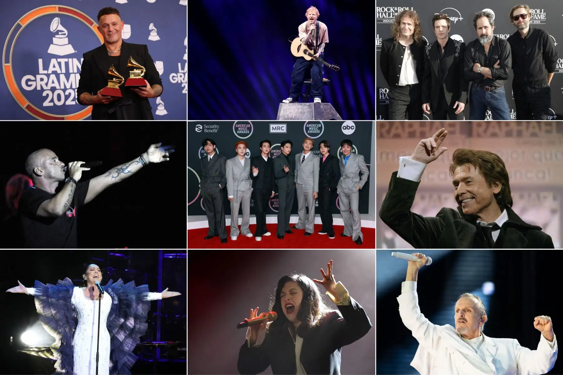 Lima vivirá un 2026 marcado por la llegada de grandes artistas internacionales de distintos géneros y generaciones. Figuras del pop, rock, balada, metal y música latina han confirmado presentaciones en la capital, consolidando al Perú como una de las principales plazas de espectáculos en la región. Revisa nuestra galería y conoce qué artistas llegarán, los escenarios y todos los detalles de sus esperados conciertos. Foto: Composición con fotos de AFP