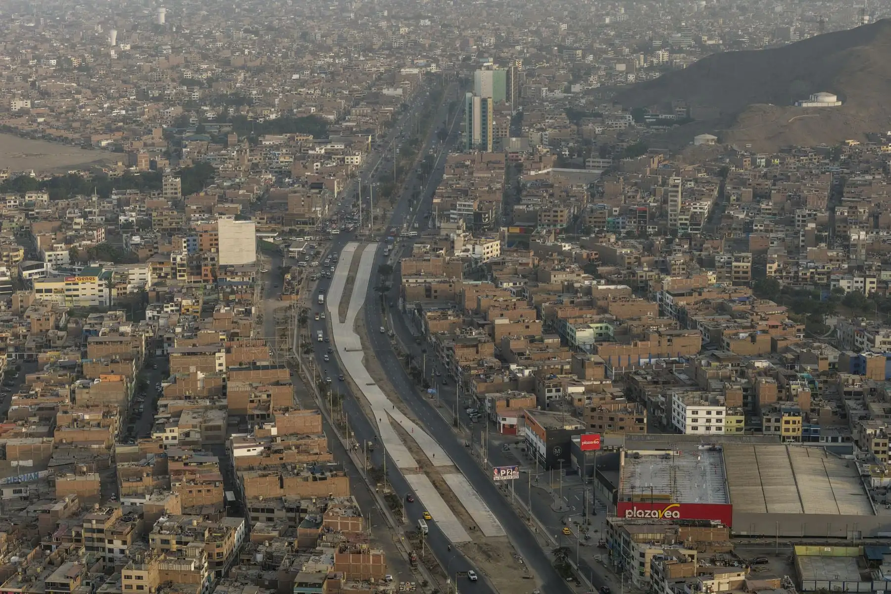 Infraestructura moderna: El proyecto contempla nuevas pistas, veredas, ciclovías y pasos a desnivel para mejorar la fluidez del tránsito en la zona. Foto: ANDINA/Ricardo Cuba