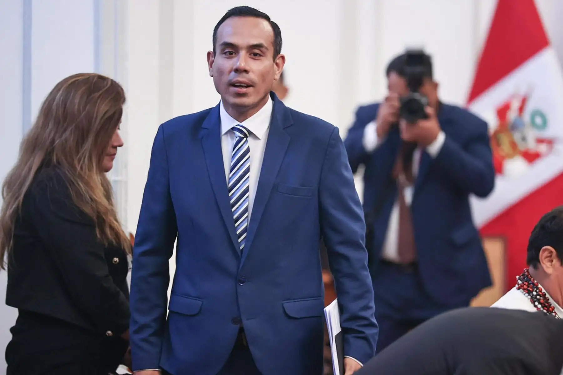 El presidente José Jerí se presenta ante la Comisión de Fiscalización del Congreso de la República.

Foto: ANDINA / Juan Carlos Guzmán Negrini