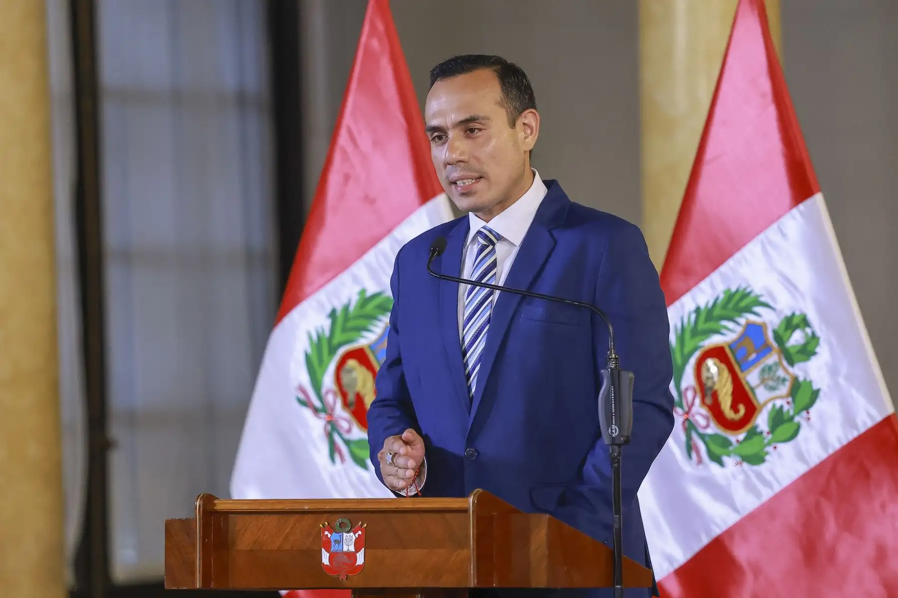 Presidente José Jerí ofreció conferencia de prensa en Palacio de Gobierno. Foto: ANDINA/Prensa Presidencia