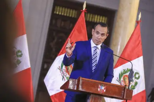 Presidente José Jerí brinda conferencia de prensa en Palacio de Gobierno
