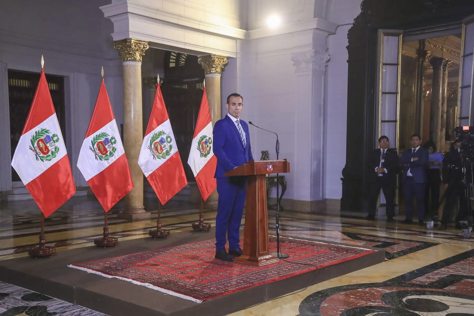 Presidente de la república, José Jerí, brinda conferencia de prensa en Palacio de Gobierno.
Foto: ANDINA/Prensa Presidencia