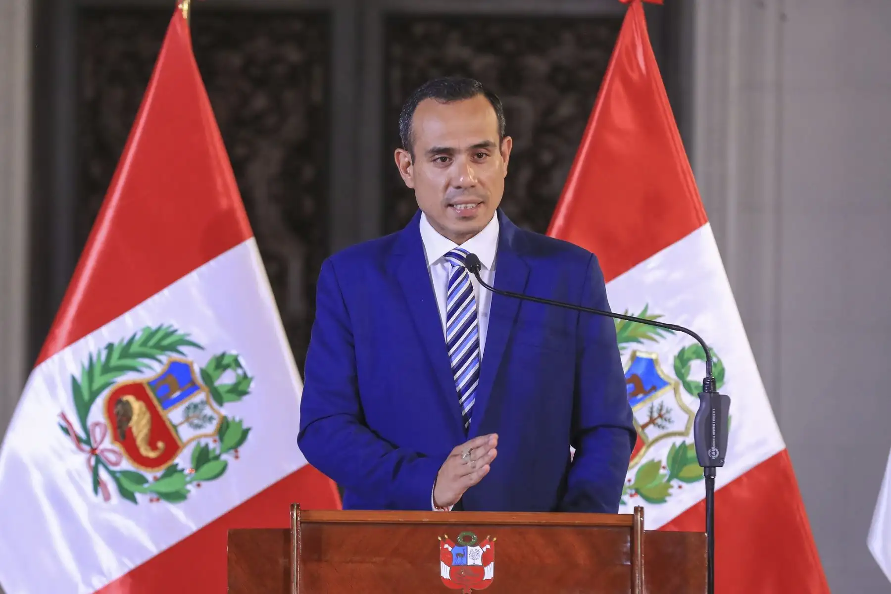 Presidente de la república, José Jerí, brinda conferencia de prensa en Palacio de Gobierno.
Foto: ANDINA/Prensa Presidencia