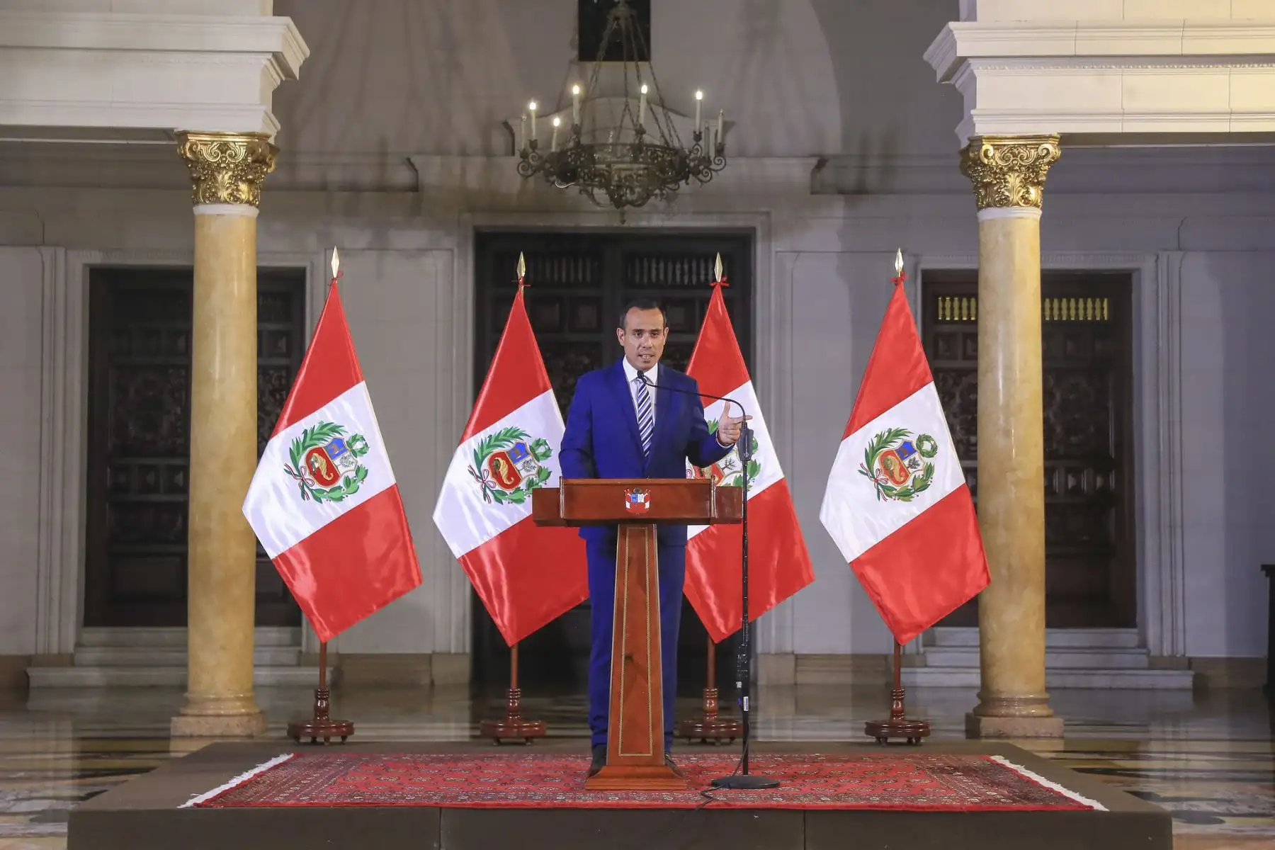Presidente de la república, José Jerí, brinda conferencia de prensa en Palacio de Gobierno.
Foto: ANDINA/Prensa Presidencia
