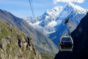 Proyección de lo que será el teleférico de Huascarán. Foto: ANDINA/Difusión