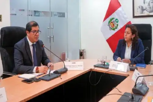 Se reunieron la ministra de la Mujer y Poblaciones Vulnerables, Sandra Gutiérrez Cuba; y el ministro del Ambiente, Miguel Ángel Espichán Mariñas.