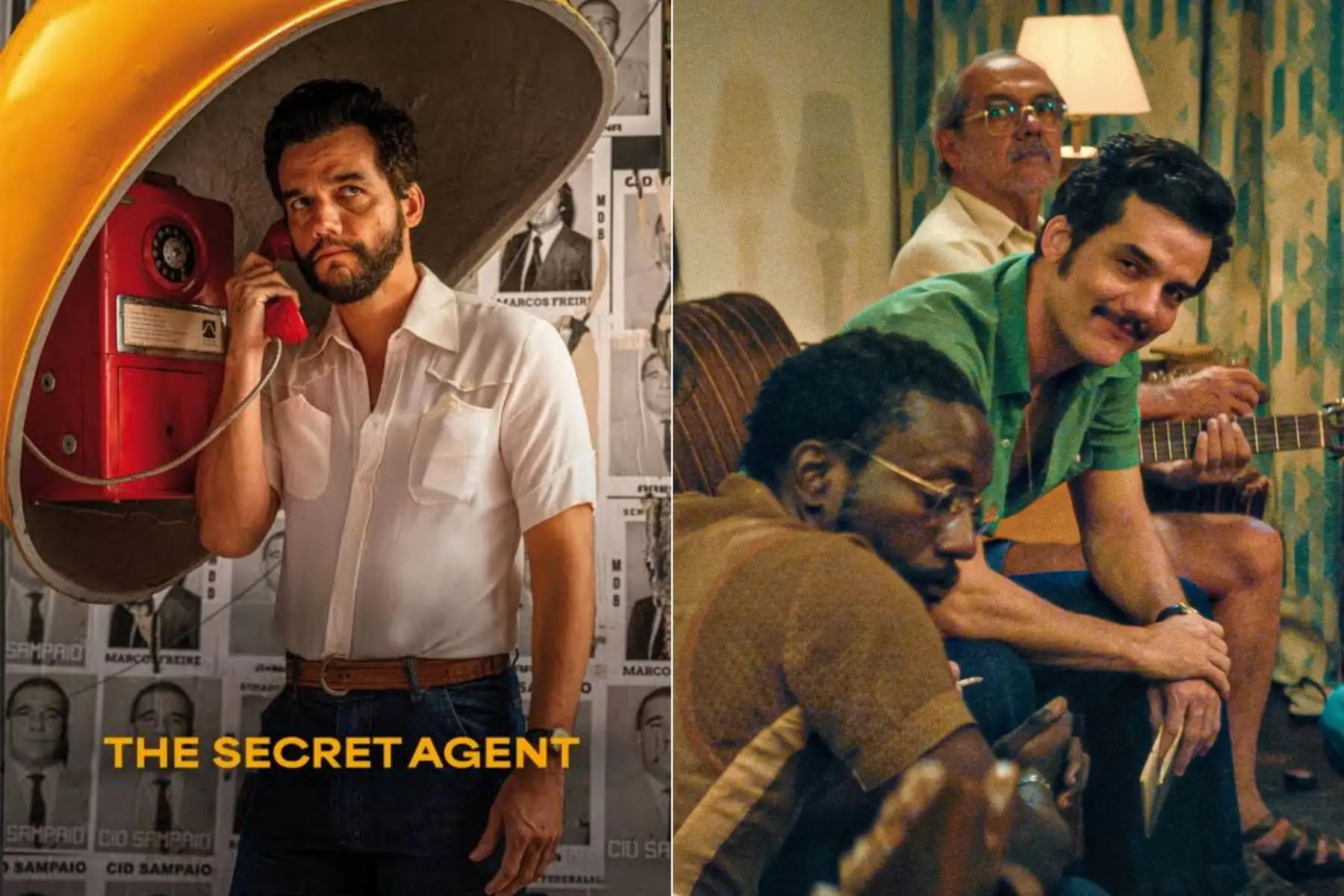 The Secret Agent es un thriller político dirigido por Kleber Mendonça Filho que se sitúa en el Brasil de la dictadura militar. Protagonizada por Wagner Moura, la película sigue a un hombre atrapado entre el espionaje, la represión y la resistencia civil. Con una puesta en escena tensa y atmósferas opresivas, el filme explora el miedo, la vigilancia y el costo humano del autoritarismo. Foto: ANDINA/Composición digital