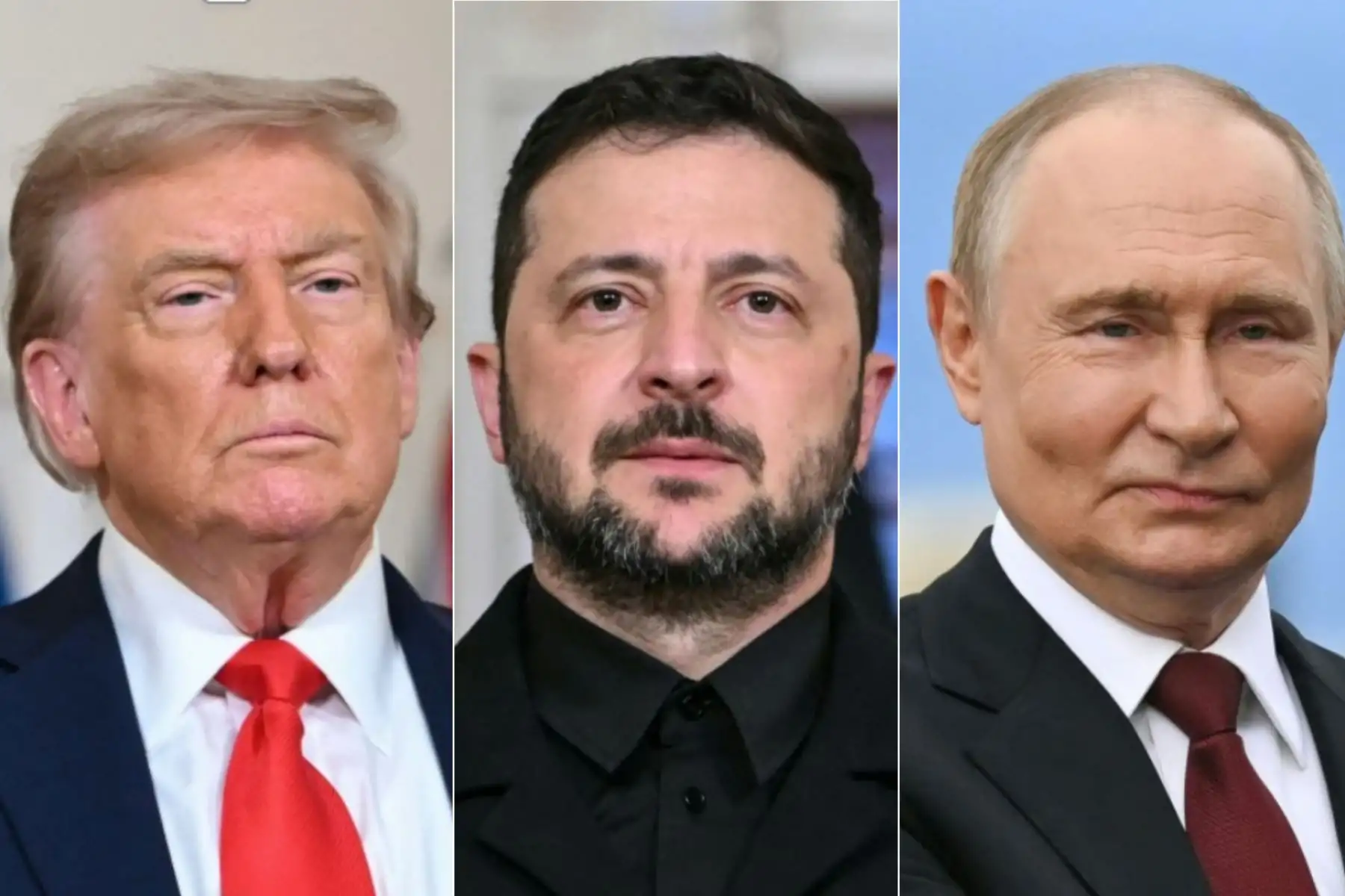 Representantes de Donald Trump, Volodímir Zelenski y Vladímir Putin tendrán cita en Emiratos Árabes. (Ilustración/Andina)