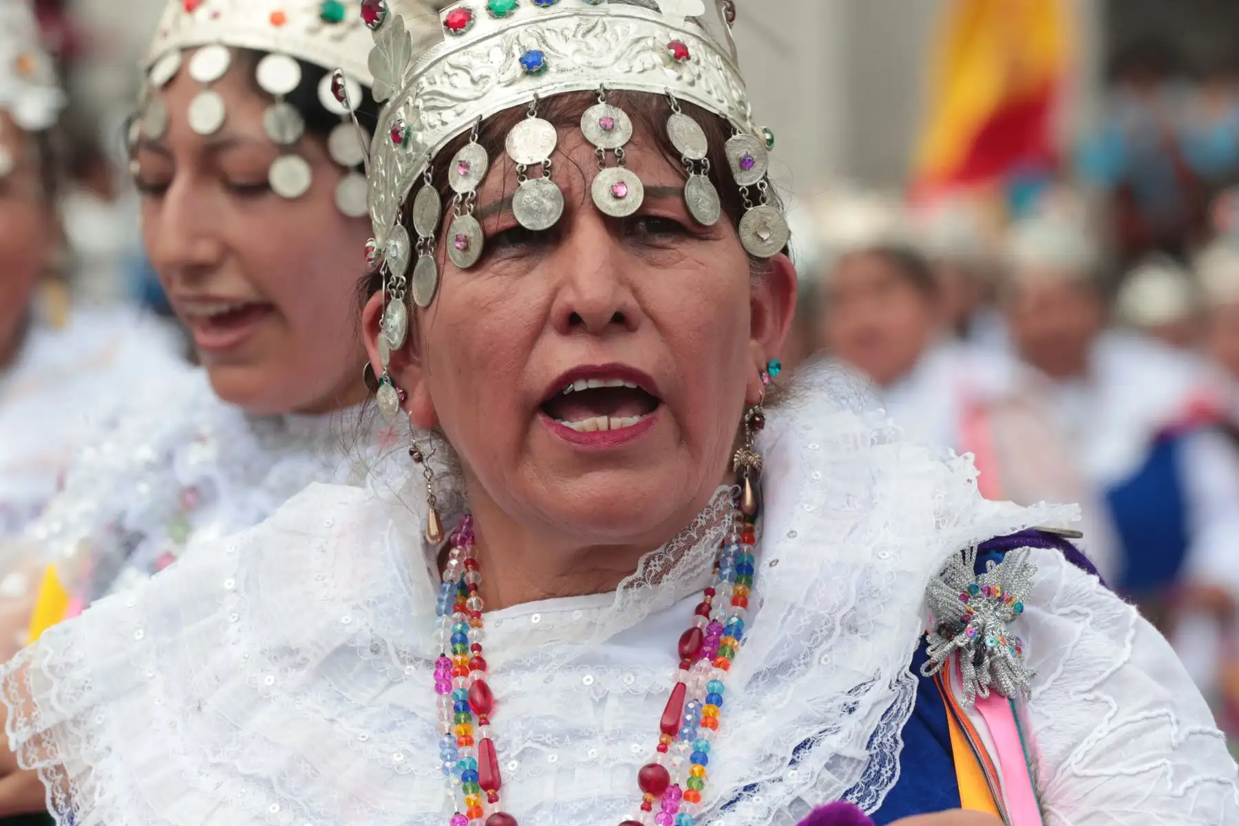Según la tradición oral, la danza rememora la presencia del inca en territorio yauyino y su relación con las comunidades locales, evocando escenas de respeto, autoridad y organización social. 
Foto: ANDINA/Verónica Calderón Zúñiga