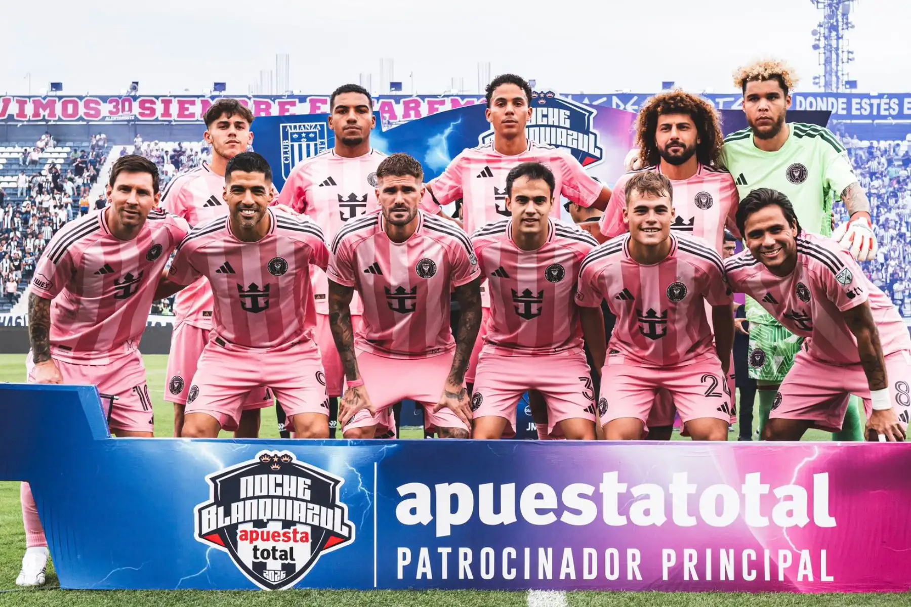 Equipo de  Inter Miami previo al encuentro internacional por la Tarde Blanquiazul.
Foto:@InterMiamiCF