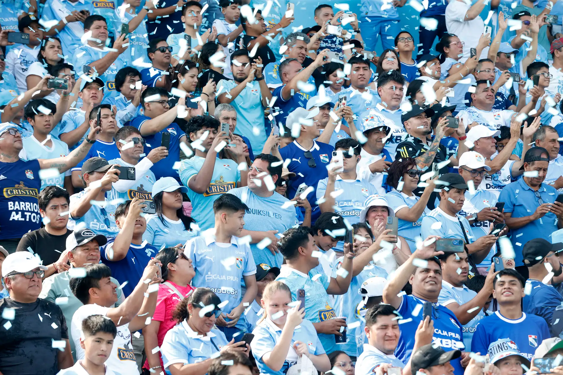Imágenes previas al partido entre Sporting Cristal y la Universidad Católica de Ecuador como parte de la Tarde Celeste en el Estadio Alberto Gallardo
.Foto: ANDINA/Vidal Tarqui