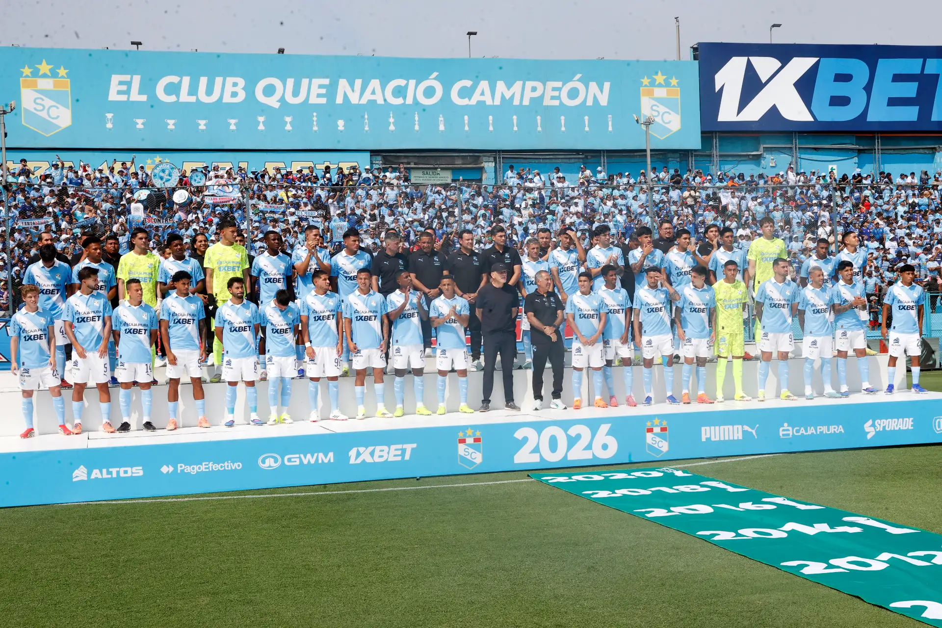 Imágenes del plantel, previas al partido entre Sporting Cristal y la Universidad Católica de Ecuador como parte de la Tarde Celeste en el Estadio Alberto Gallardo
.Foto: ANDINA/Vidal Tarqui