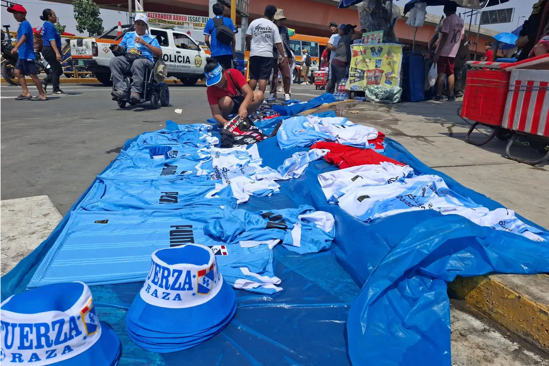Imágenes previas al partido entre Sporting Cristal y la Universidad Católica de Ecuador como parte de la Tarde Celeste en el Estadio Alberto Gallardo
.Foto: ANDINA/Vidal Tarqui
