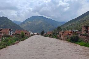 La Oficina Regional de Gestión del Riesgo de Desastres y Seguridad de Cusco instó a la población a evitar acercarse a las riberas de los ríos crecidos. Foto: Cortesía Percy Hurtado