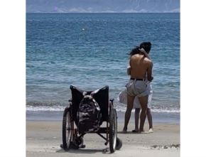 Conoce El Dorado, la hermosa playa inclusiva del distrito de Nuevo Chimbote, en Áncash, que acerca el mar a las personas con discapacidad. ANDINA/Difusión