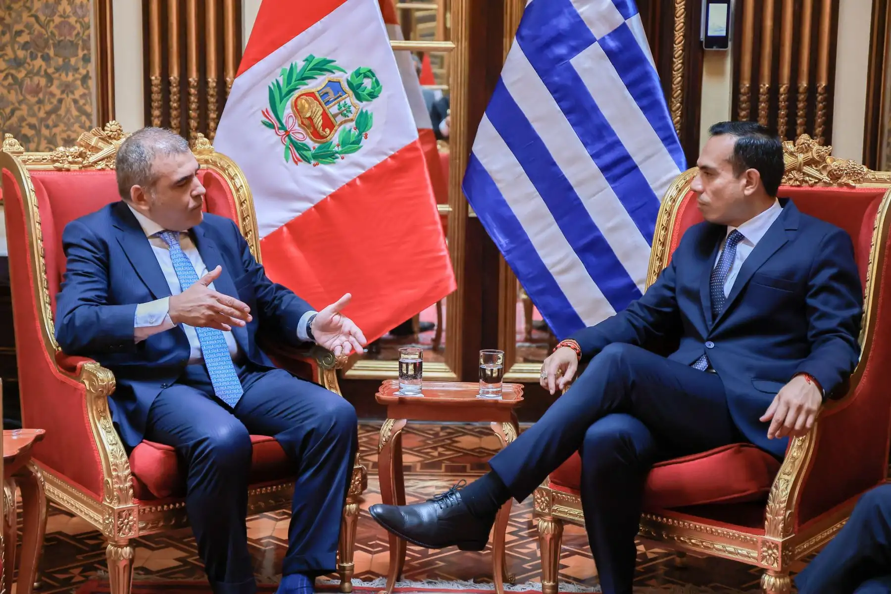 El presidente José Jerí recibe las cartas credenciales de los nuevos embajadores de la Mancomunidad de Australia, Reino Unido y la República Helénica de Grecia.
Foto: ANDINA/Prensa Presidencia