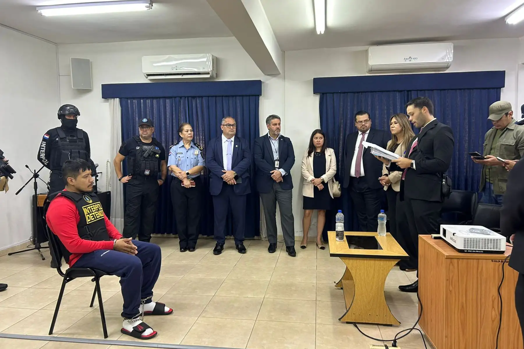 Extradición de Erick Luis Moreno Hernández, alias “El Monstruo”, quien se encontraba privado de libertad en el Centro Penitenciario de Reinserción Social Martín Mendoza en Paraguay.
Foto: ANDINA/Difusión