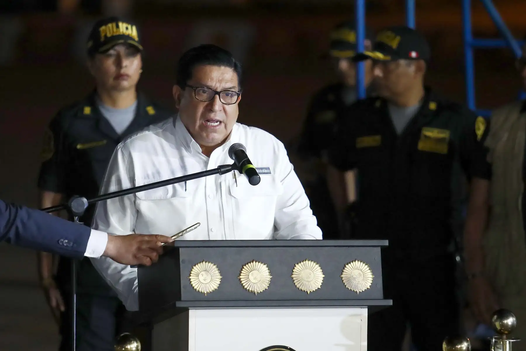 Representantes del sector Interior supervisaron el cumplimiento de las medidas de seguridad durante todo el traslado. Foto: ANDINA/Daniel Bracamonte
