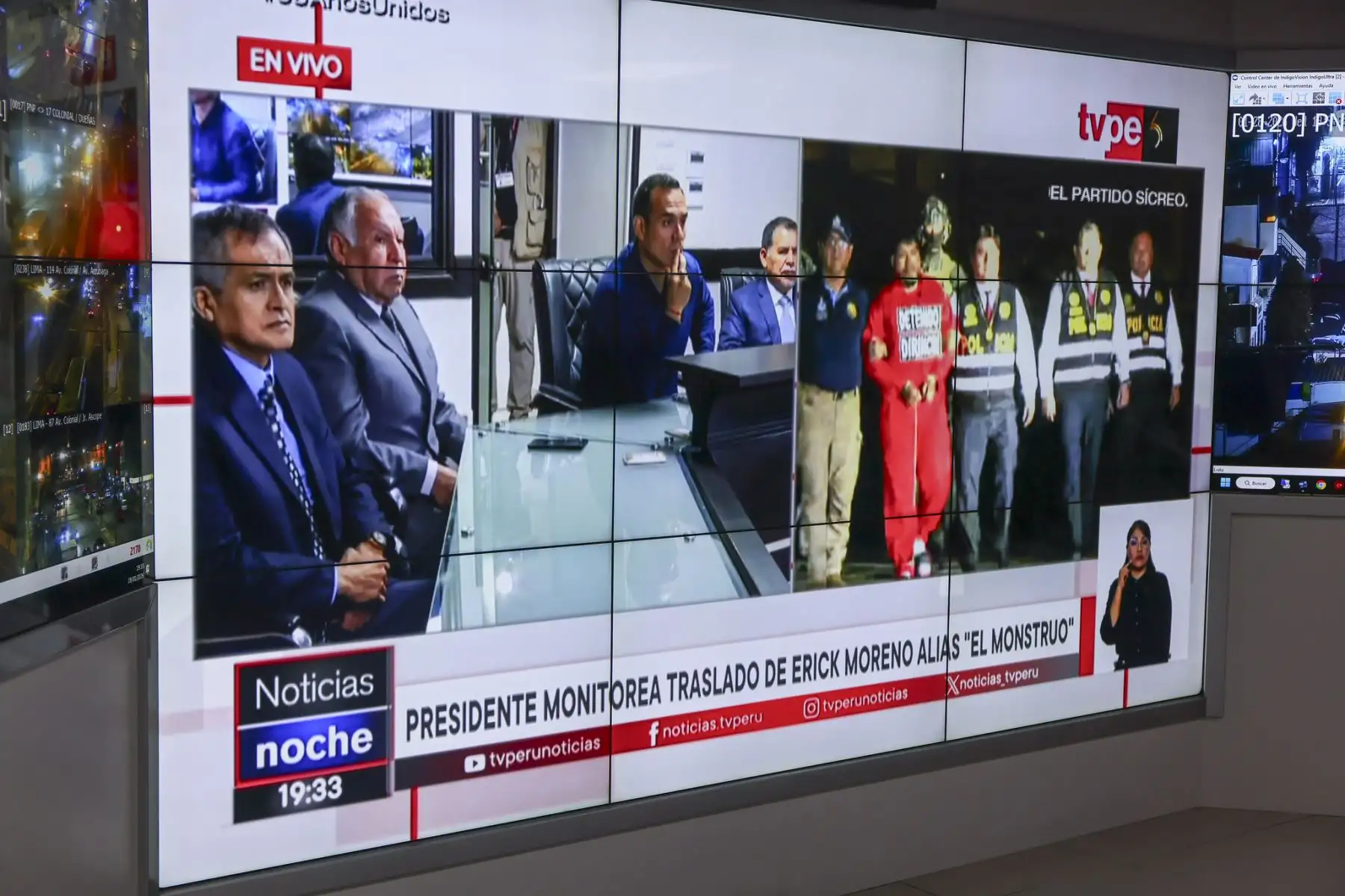 El detenido quedó bajo custodia policial tras culminar el traslado sin incidentes. Foto: ANDINA/Prensa Presidencia