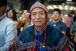El artista Luis Quispe Leyva recibe la distinción de Personalidad Meritoria de la Cultura. Foto: MINCUL/Difusión.