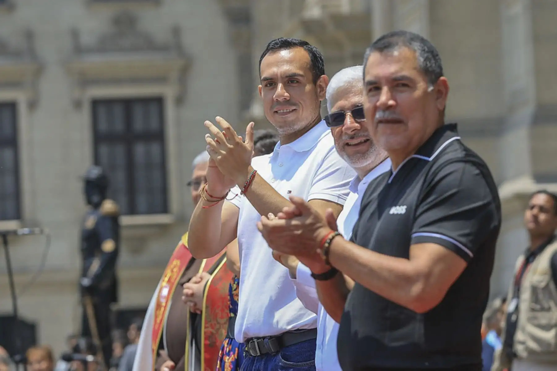 El presidente de la república, José Jerí, participa en el homenaje a la Virgen de la Candelaria que se desarrolla en en el Patio de Honor de Palacio de Gobierno.
Foto: ANDINA/Prensa Presidencia