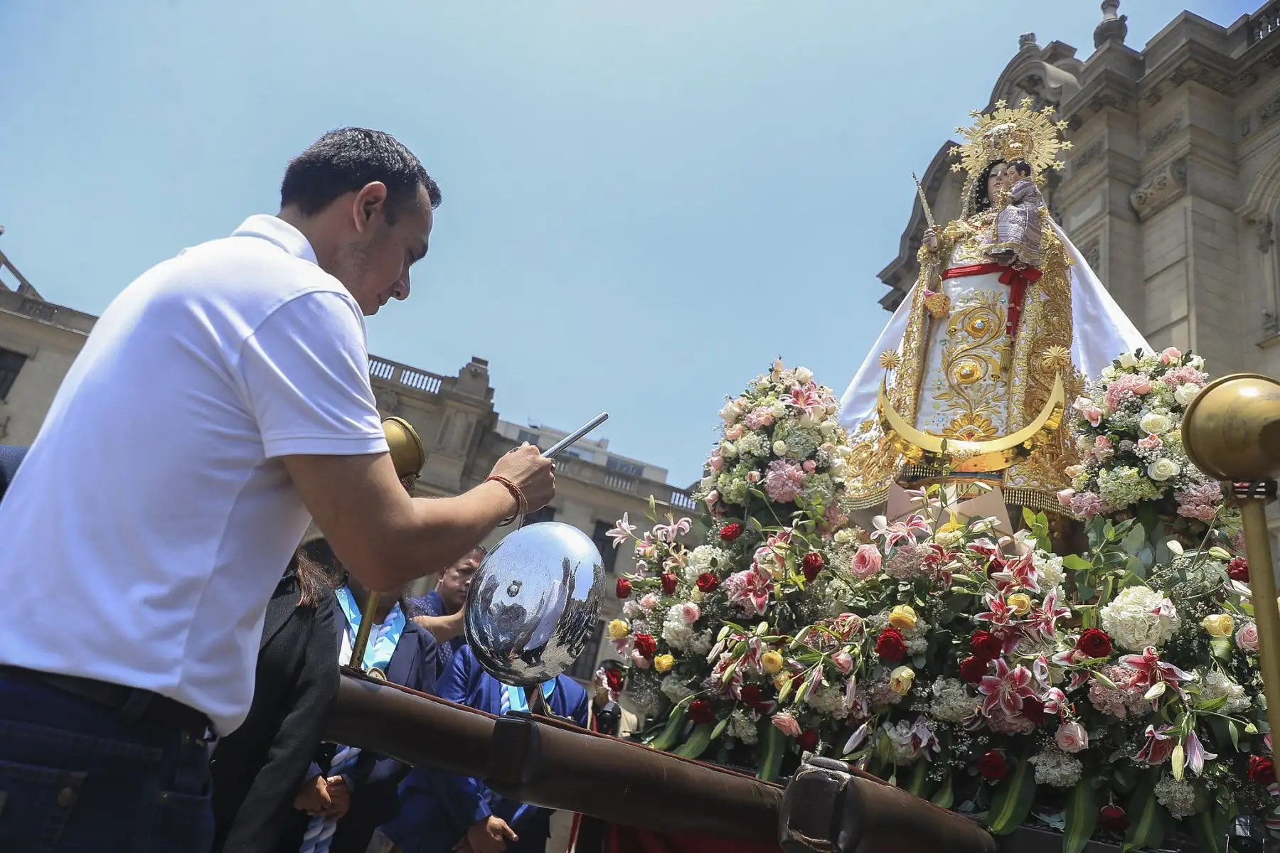 El presidente de la república, José Jerí, participa en el homenaje a la Virgen de la Candelaria que se desarrolla en en el Patio de Honor de Palacio de Gobierno.
Foto: ANDINA/Prensa Presidencia