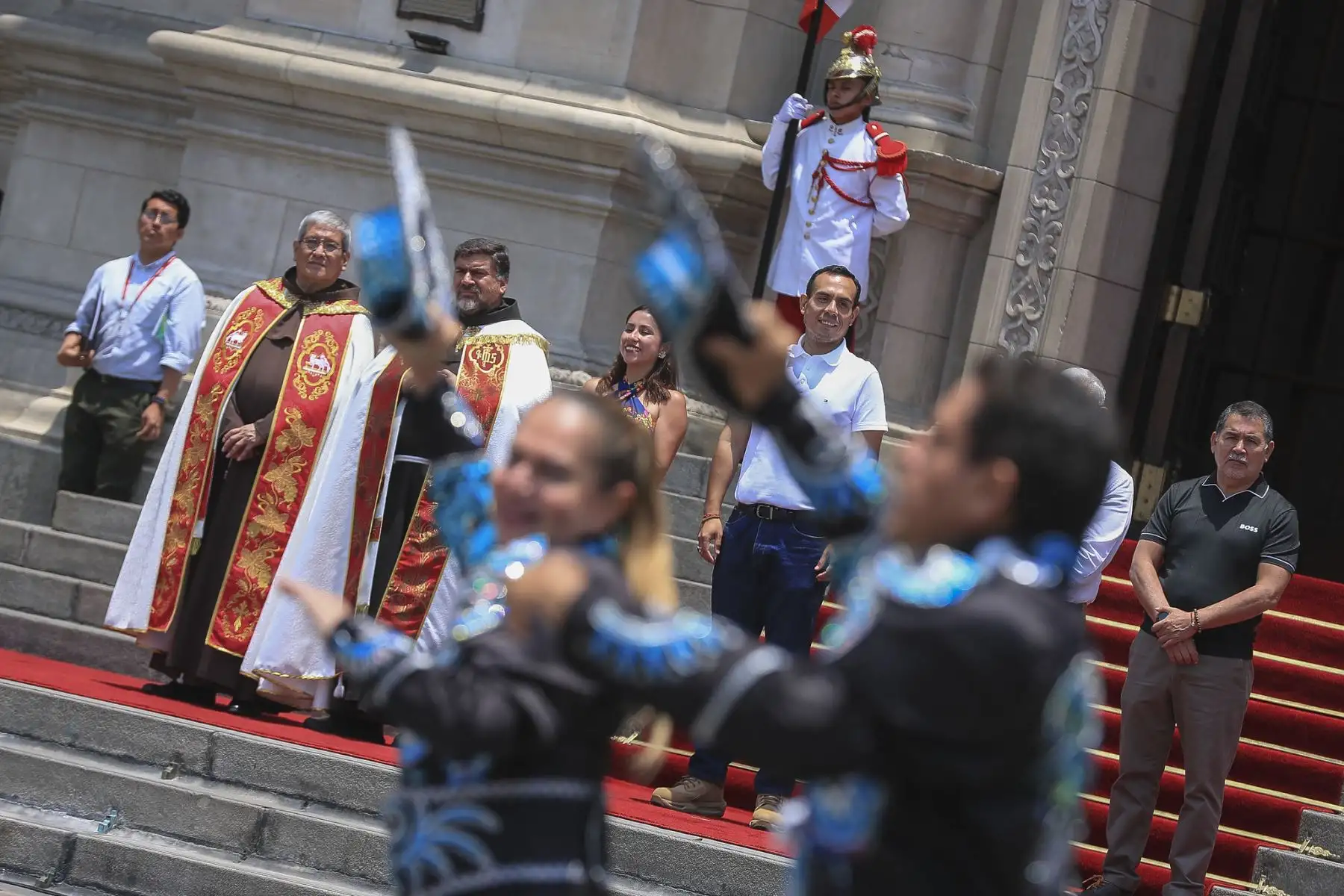 El presidente de la república, José Jerí, participa en el homenaje a la Virgen de la Candelaria que se desarrolla en en el Patio de Honor de Palacio de Gobierno.
Foto: ANDINA/Prensa Presidencia