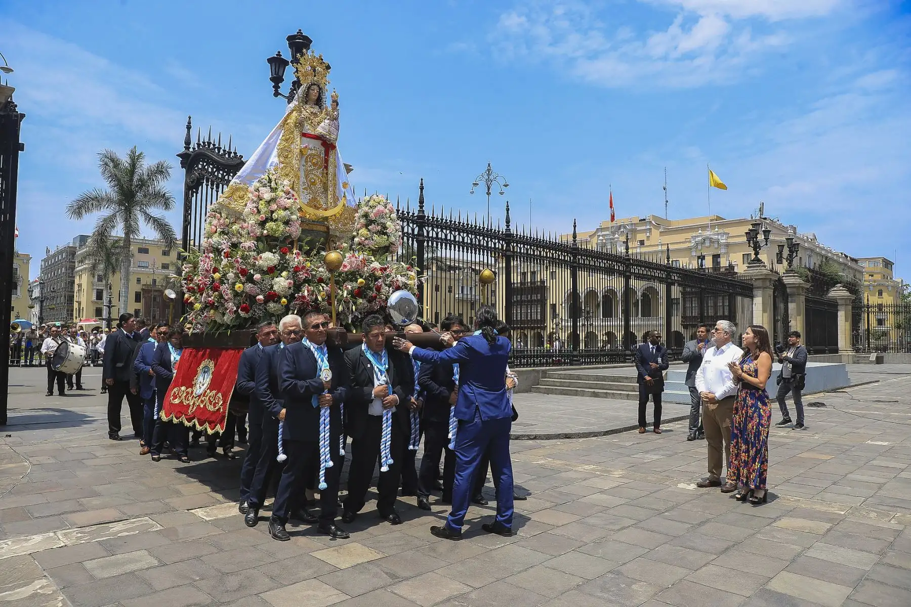 El presidente de la república, José Jerí, participa en el homenaje a la Virgen de la Candelaria que se desarrolla en en el Patio de Honor de Palacio de Gobierno.
Foto: ANDINA/Prensa Presidencia
