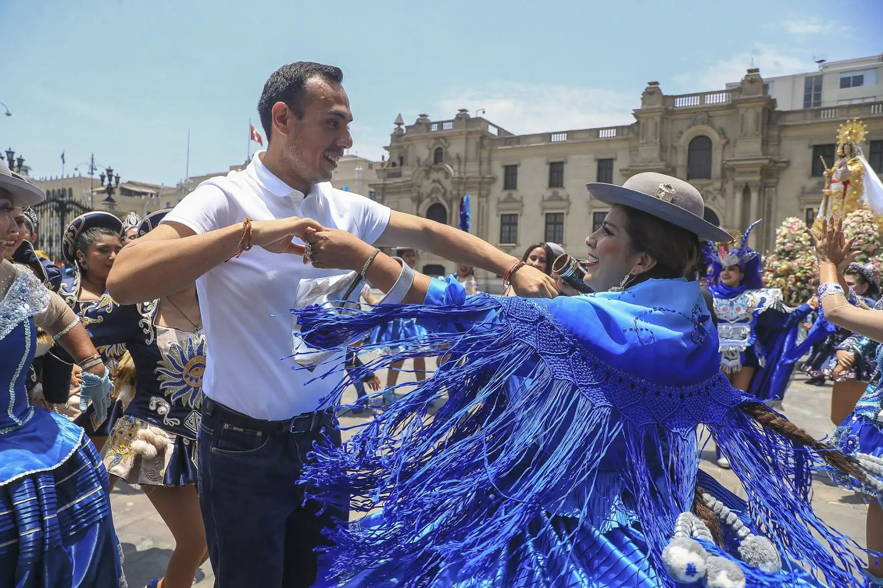 El presidente de la república, José Jerí, participa en el homenaje a la Virgen de la Candelaria que se desarrolla en en el Patio de Honor de Palacio de Gobierno.
Foto: ANDINA/Prensa Presidencia