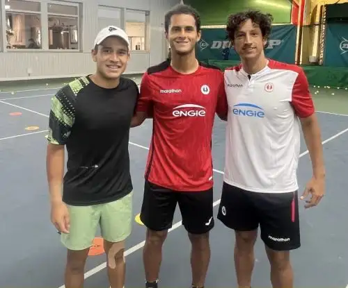 Juan Pablo Varillas, Gonzalo Bueno y Arklon Huertas del Pino ya entrenan con miras a afrontar la Copa Davis